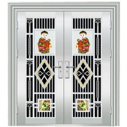 任丘市興意不銹鋼小區(qū)單元樓宇門(mén)生產(chǎn)廠家